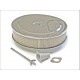 Filtre a air chrome, 9" avec filtre en papier Mr. Gasket