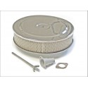 Filtre a air chrome, 9" avec filtre en papier Mr. Gasket