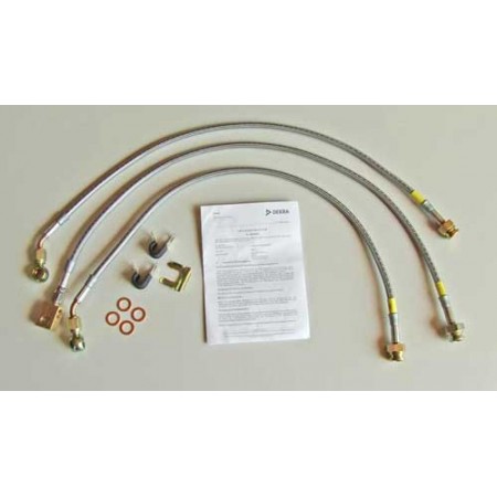 Kit de flexibles de frein en acier inox, avec homologation Tܖ, CJ, 