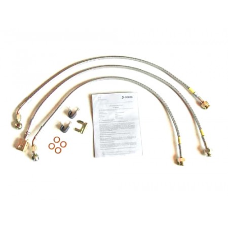Kit de flexibles de frein en acier inox, avec homologation Tܖ, cherokee XJ 84-01