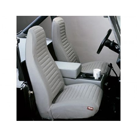 Housses de siege avant, Couleurs: Charcoal,Jeep CJ5,CJ7,YJ, 