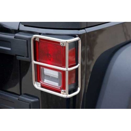 Grille deProtection de feu arriere, acier inox, Wrangler JK