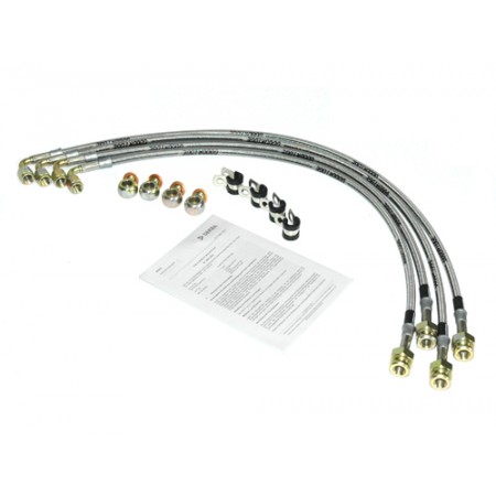 Kit de flexibles de frein en acier inox (avec homologation Tܖ), Wrangler JK 07-18