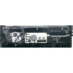 Garniture de colonne de direction, acier inox, CJ, 