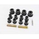 Kit de silentblocs de ressort, essieu avant version renforcee polyurethane, CJ