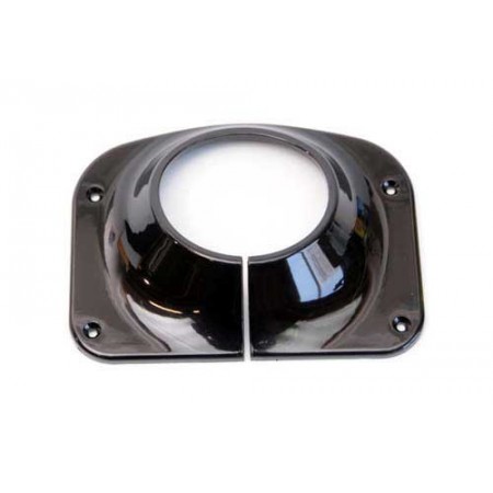 Garniture de colonne de direction, noir, CJ, 