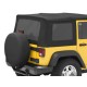 Fenetres teintees, 4 portes pour bache soft-top original Black Dia, Wrangler JK 2007 -2010 