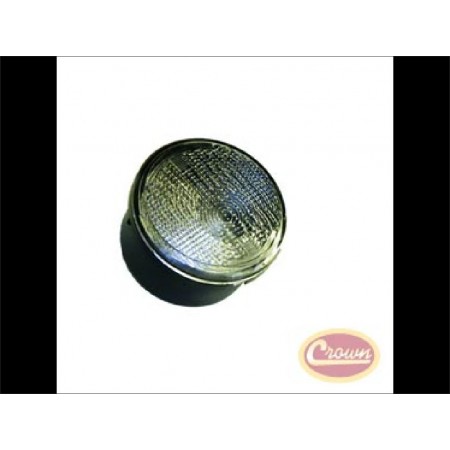 Feu Veilleuse clignotant de calandre gauche JK blanche avec douille et ampoule orange