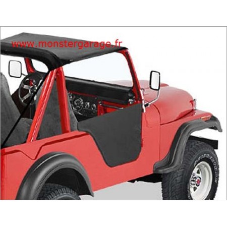 Kit de demi-portes, Couleurs: Black Crush, CJ5,CJ6, 
