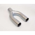 Tuyau d échappement en Y, longueur 32 cm Ø 2,25' : 57 mm