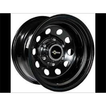 Jantes acier 8 X 15 5 X 114.3 modular noir satinee YJ TJ XJ KJ ZJ 