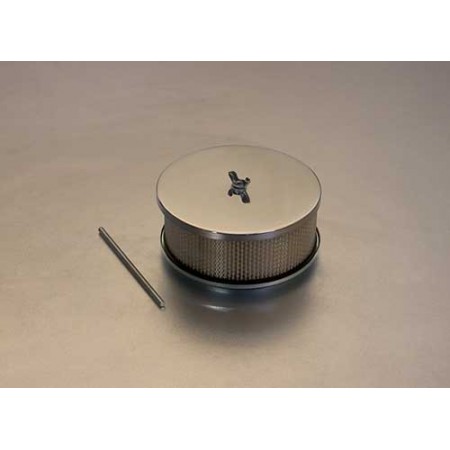 Filtre a air chrome, 6,5" complet V8 Mr. Gasket