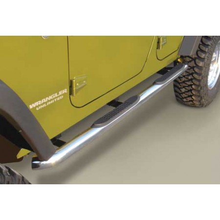 tubes de protection lateraux, acier inox 4 portes diametre 75mm , Wrangler JK