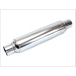 Silencieux Glaspack acier inox ؠ3'' ؠ76 mm longueur 36 cm 