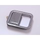 Poignee encastree chromee exterieure ,pour porte acier gauche, CJ, 
