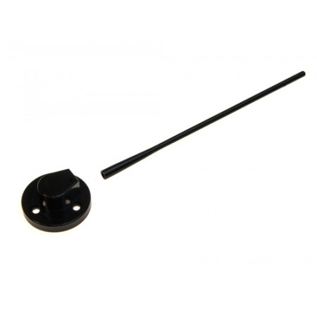 Antenne aluminium noire JK 14 cm