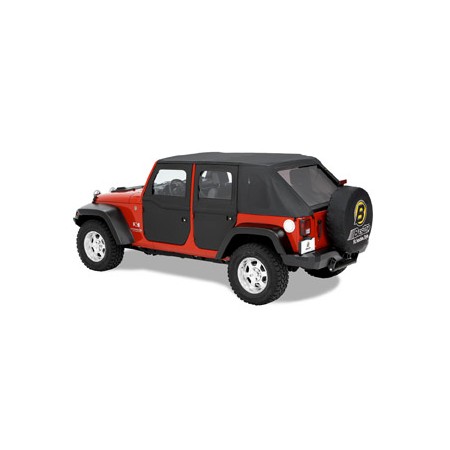 Portes en deux parties separables, arriere 4 portes Black Dia, Wrangler JKU