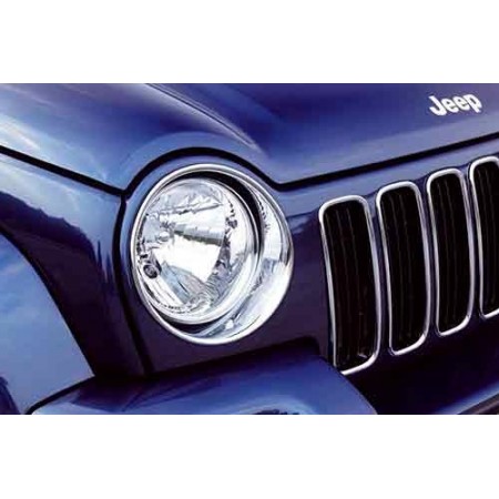 Cadre de projecteur av. 2 pièces, platique/chromé, KJ, 