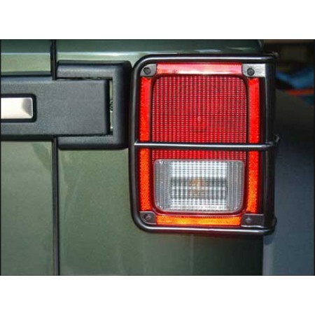 Grille de protection feu arriere acier inox noir