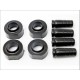 Cales de rehausse Coil Spacer 45mm Poly, 4 elements, jeep Wrangler TJ 96-06