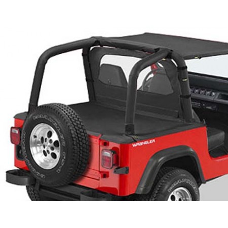 Cover tonneau"Duster", Black Denim, Jeep wrangler YJ, 