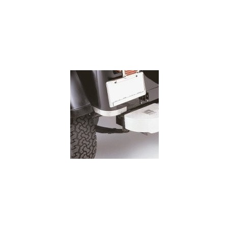 Protections de bas de caisse, acier inox, coins arrière, YJ, 