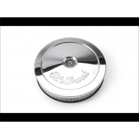 Filtre a air chrome, Edelbrock 14" complet