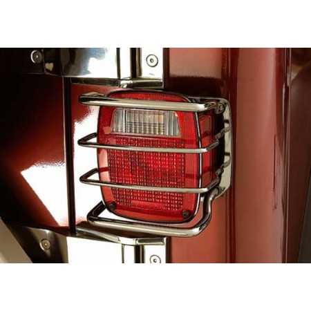 Grille de Protections de feu arriere, acier inox, proj. Etats-Unis + Europe, CJ,YJ,TJ, 