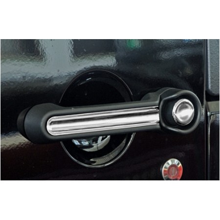 Enjoliveur de poignee acier inox, 8 elements, Dodge Nitro ,Jeep JK