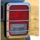 Grille de Protection de feu arriere, acier inox (en fonte), Wrangler JK