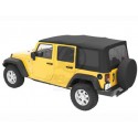 Bache soft-top de rechange, Black Dia 4 portes, Wrangler Unlimited
