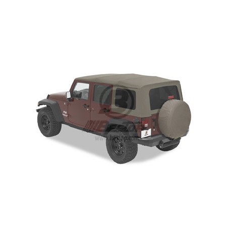 Bache soft-top de rechange, Khaki Dia 4 portes, Wrangler Unlimited