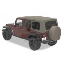 Bache soft-top de rechange, Khaki Dia 4 portes, Wrangler Unlimited