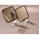 Retroviseurs exterieur, acier inox, CJ, YJ, TJ la paire