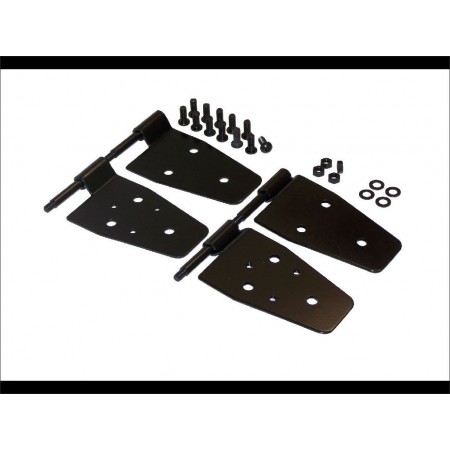 Charnières (longues) de portes noires YJ 87-95 TJ 97-99