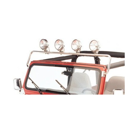 Arceau de projecteurs, acier inox JEEP CJ YJ, 