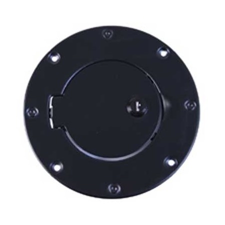 Cadre d orifice de reservoir version antivol, noir, Wrangler JK