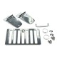 Kit de capot, acier inox comportant grille d aération arceaux d appui charnières de capot attache-capots, acier inox, TJ, 
