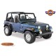 Elargisseurs d aile, Cut out Flare largeur 15,5cm, noir mat Bushwacker Jeep YJ