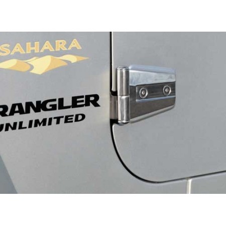 Kit de ferrures de porte acier inox, 2 portes, Wrangler JK
