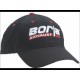 Casquette Borla noire et rouge