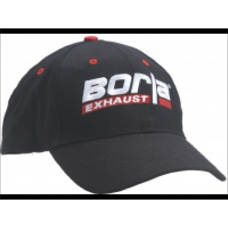 Casquette Borla noire et rouge