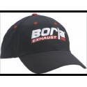 Casquette Borla noire et rouge
