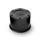 Cache moyeu noir universel diametre 80 mm interieur