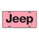 Plaque metal JEEP rose